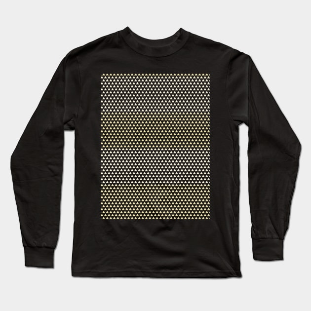 pattern triangle yellow Long Sleeve T-Shirt by joeymono